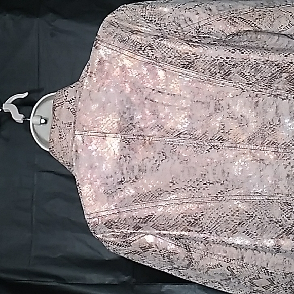 JACKET REVERSIBLE SNAKESKIN PRINT - Picture 5 of 12